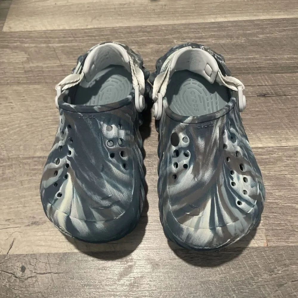 Crocs Echo Clog Marbled Black Sand Multi Kids Size C13 Kids 13